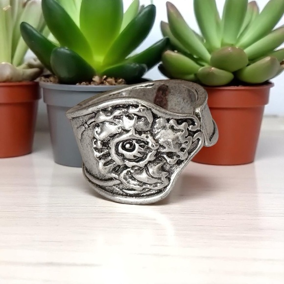 5 For $25💫Trendy Modish Silver Spoon Ring - Picture 5 of 6